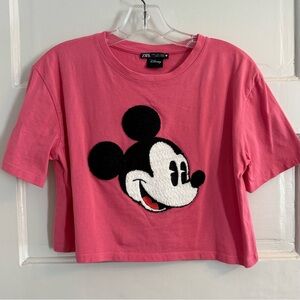 Zara x Disney Limited Edition Mickey Mouse Crop Top S